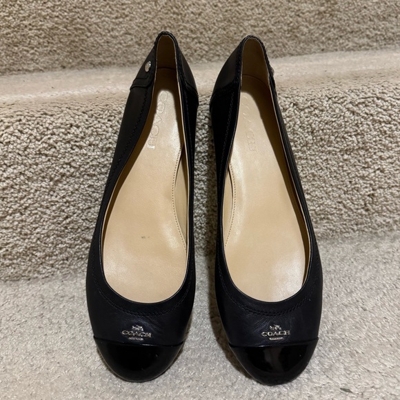 Black Coach Flats - Picture 2 of 4